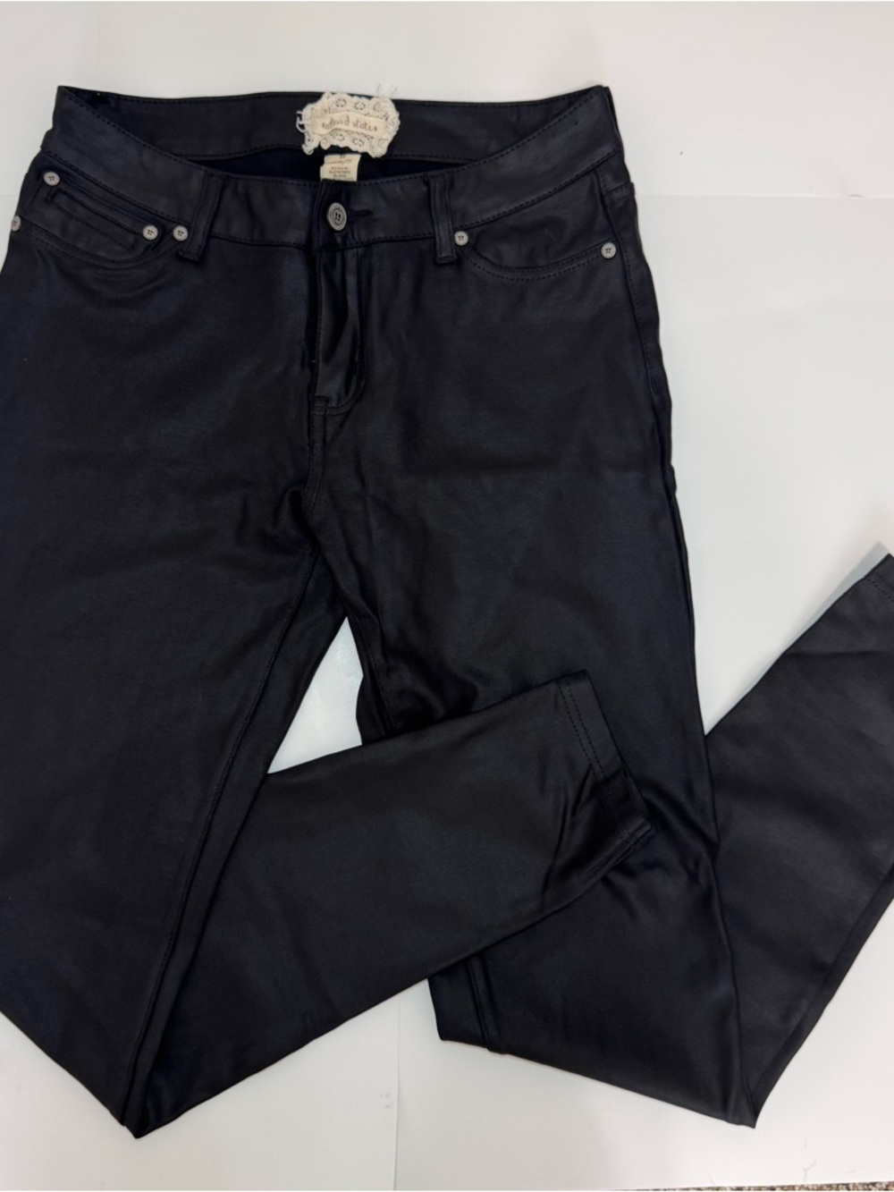 Coated Black Women’s Skinny Jeans